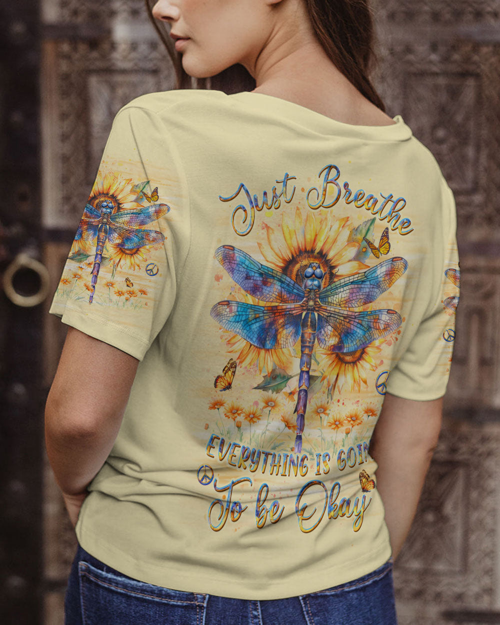 JUST BREATHE DRAGONFLY ALL OVER PRINT - YHDU2702244
