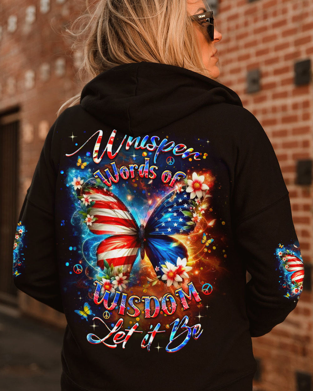 WHISPER WORDS OF WISDOM LET IT BE BUTTERFLY ALL OVER PRINT - YHDU2702253