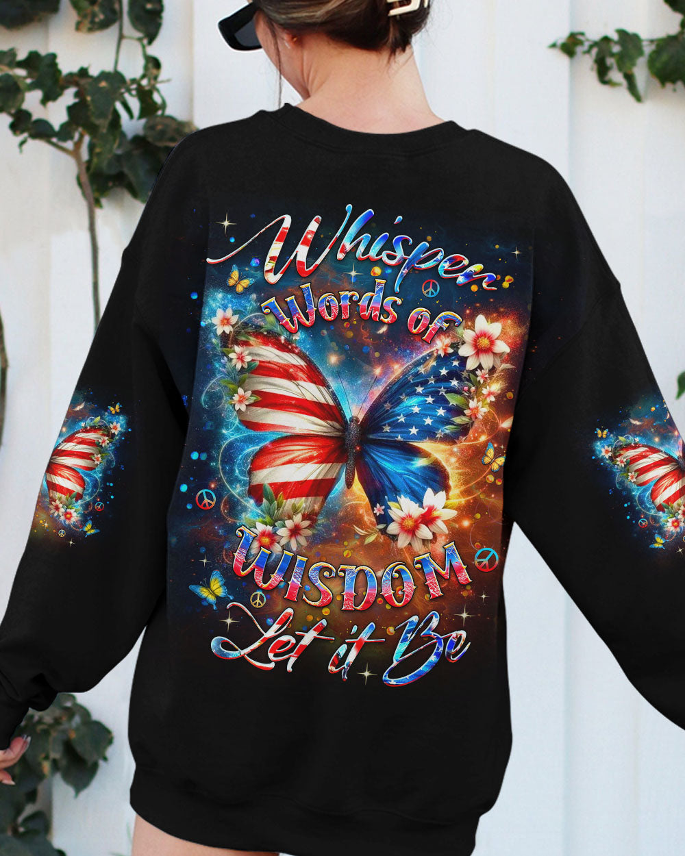 WHISPER WORDS OF WISDOM LET IT BE BUTTERFLY ALL OVER PRINT - YHDU2702253