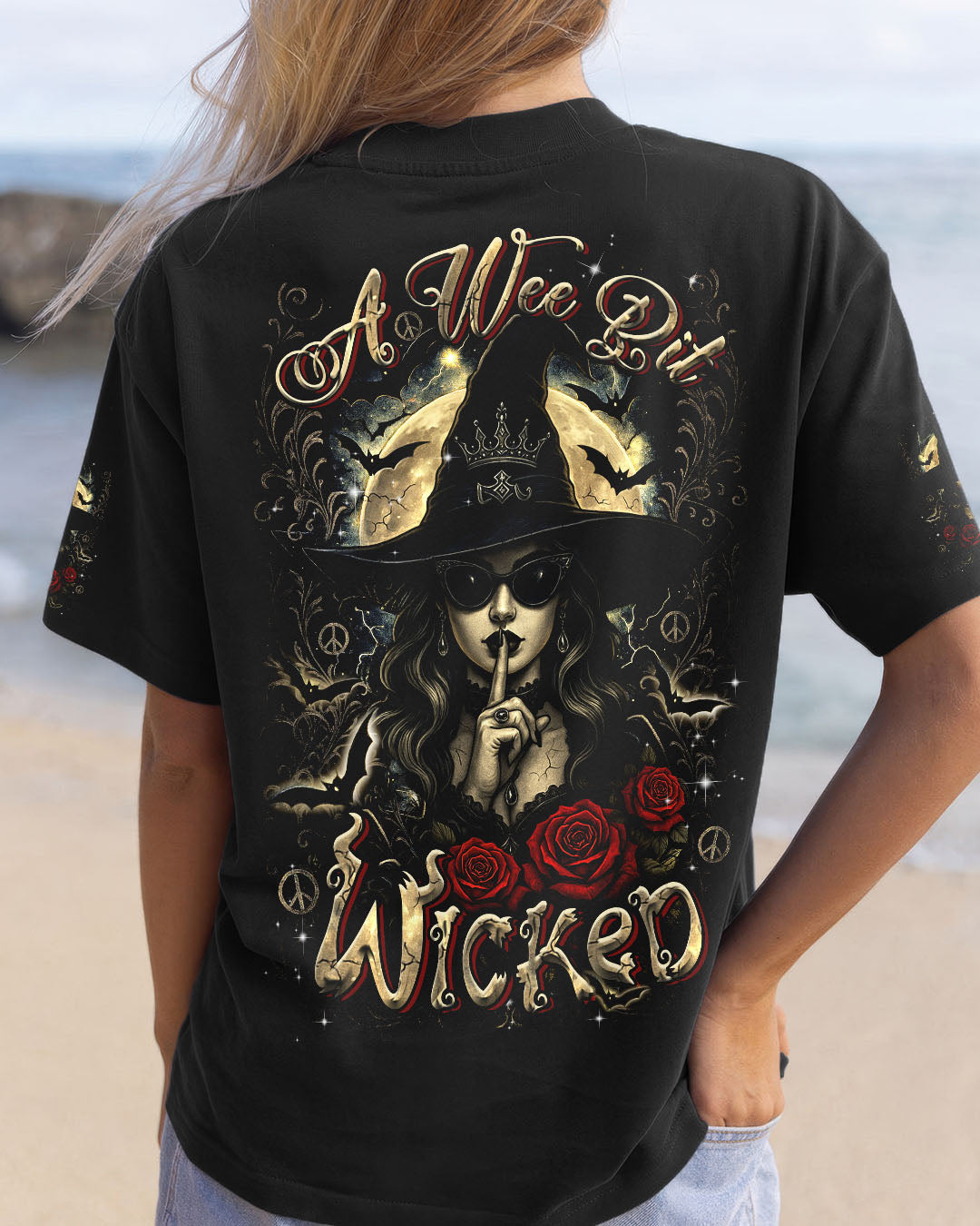 A WEE BIT WICKED HALLOWEEN ALL OVER PRINT - YHDU2706251