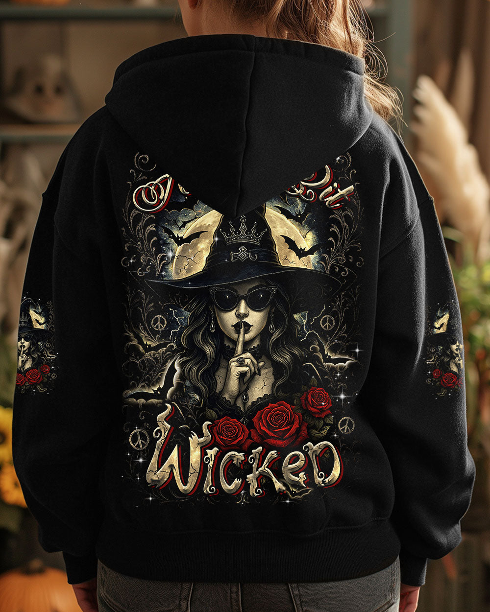 A WEE BIT WICKED HALLOWEEN ALL OVER PRINT - YHDU2706251