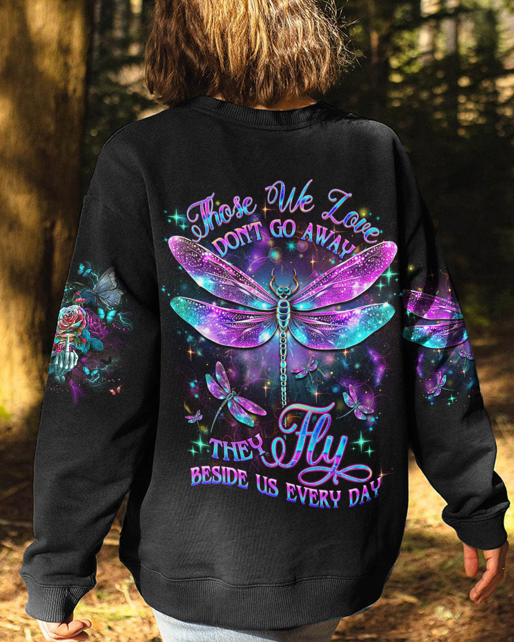 THOSE WE LOVE DON'T GO AWAY DRAGONFLY ALL OVER PRINT - YHDU2707233