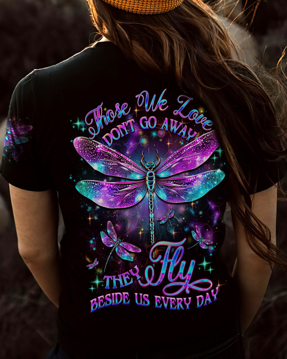 THOSE WE LOVE DON'T GO AWAY DRAGONFLY ALL OVER PRINT - YHDU2707233