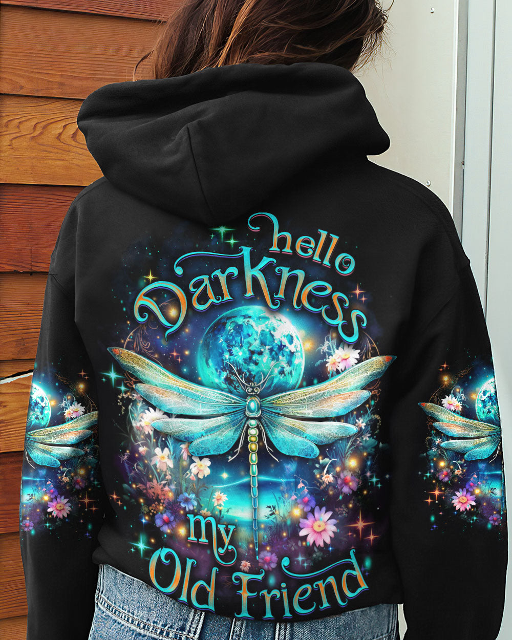 HELLO DARKNESS MY OLD FRIEND DRAGONFLY ALL OVER PRINT - YHDU2807232