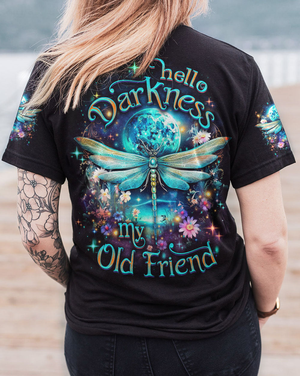 HELLO DARKNESS MY OLD FRIEND DRAGONFLY ALL OVER PRINT - YHDU2807232