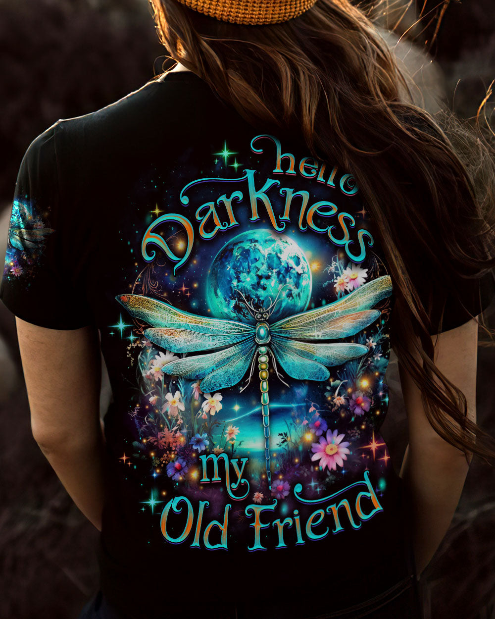 HELLO DARKNESS MY OLD FRIEND DRAGONFLY ALL OVER PRINT - YHDU2807232