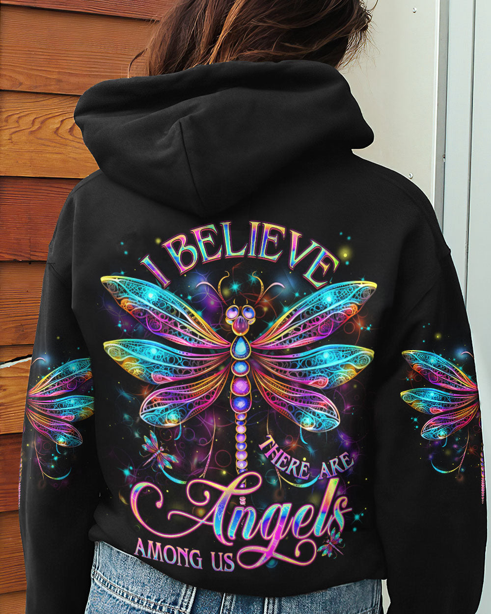 I BELIEVE THERE ARE ANGELS AMONG US ALL OVER PRINT - YHDU2906231
