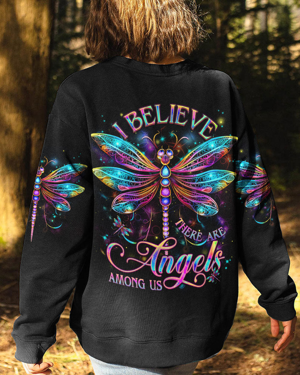 I BELIEVE THERE ARE ANGELS AMONG US ALL OVER PRINT - YHDU2906231