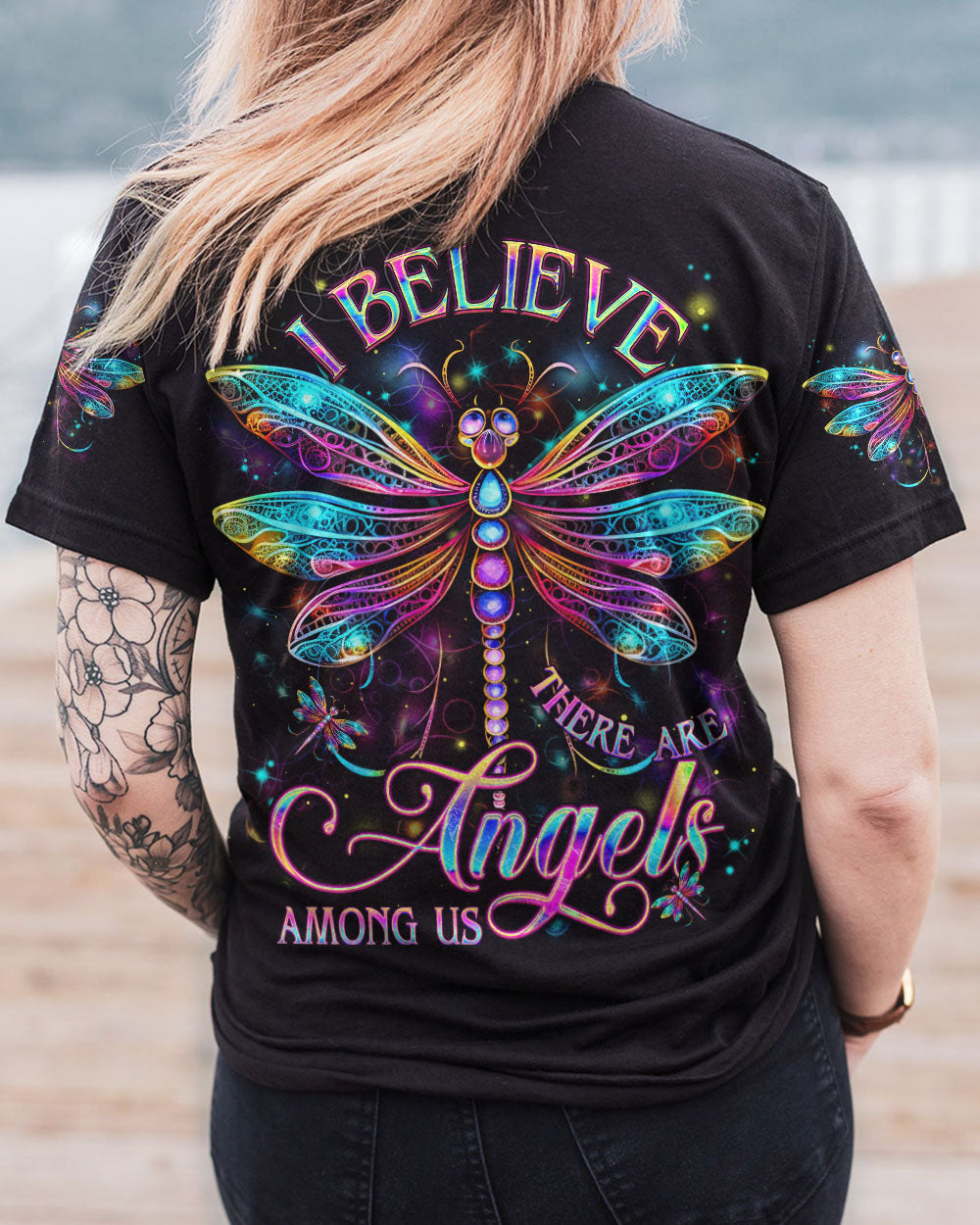 I BELIEVE THERE ARE ANGELS AMONG US ALL OVER PRINT - YHDU2906231