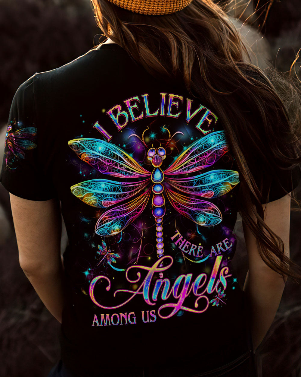 I BELIEVE THERE ARE ANGELS AMONG US ALL OVER PRINT - YHDU2906231
