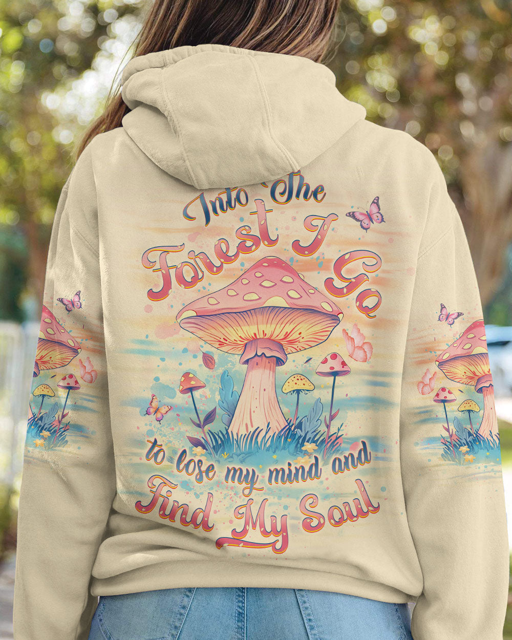 INTO THE FOREST MUSHROOMS ALL OVER PRINT - YHDU2907244