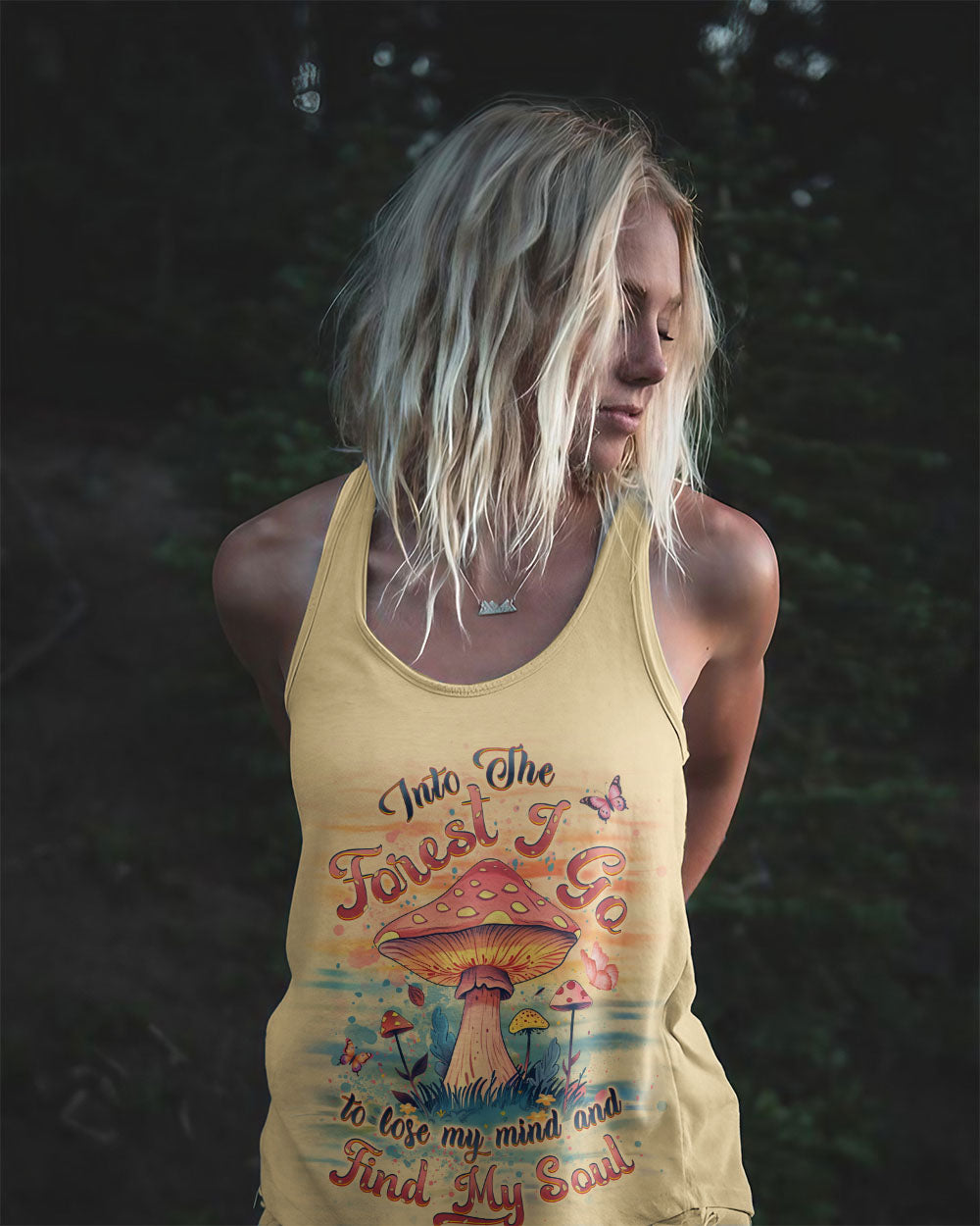 INTO THE FOREST MUSHROOMS ALL OVER PRINT - YHDU2907244
