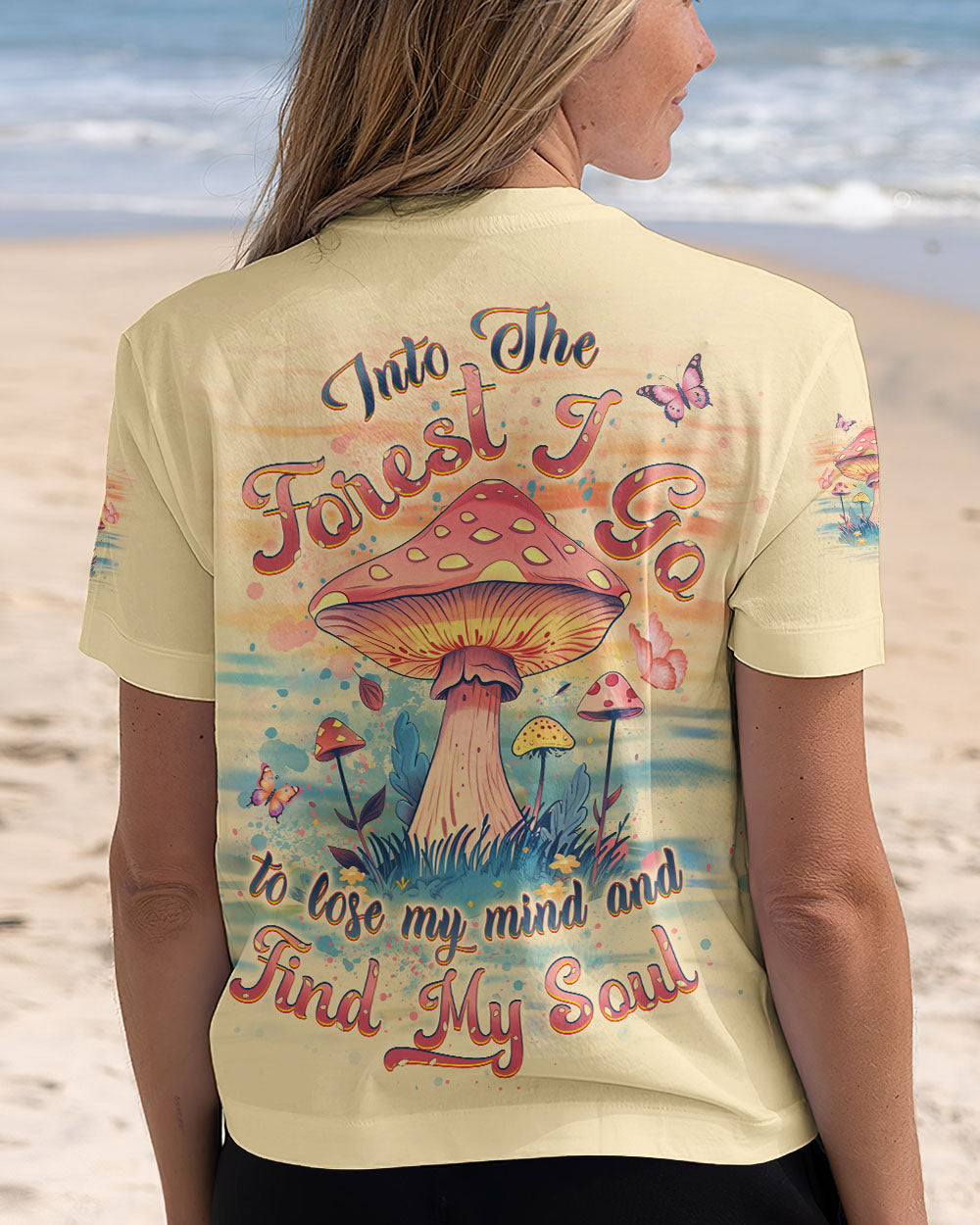 INTO THE FOREST MUSHROOMS ALL OVER PRINT - YHDU2907244