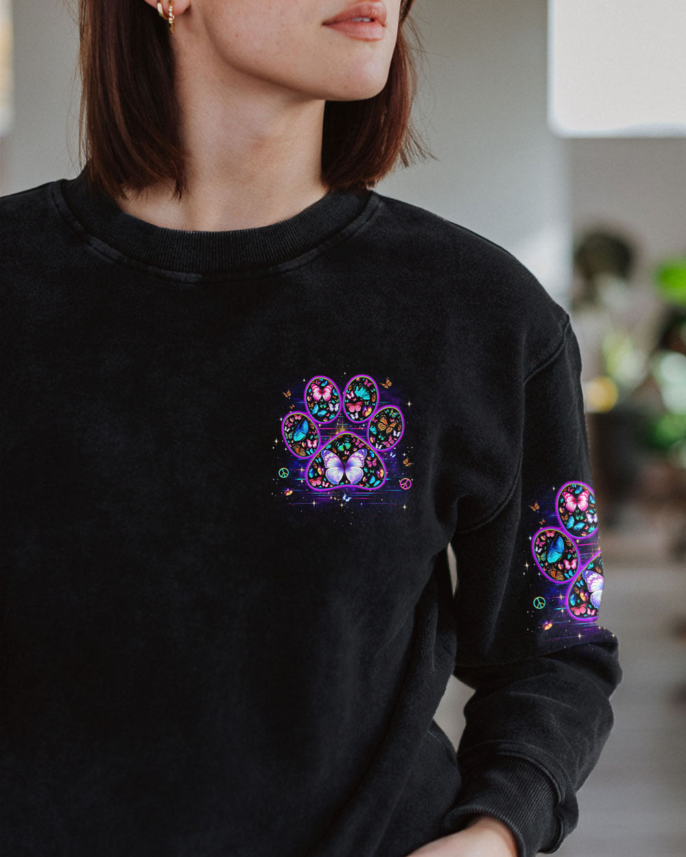 A GIRL AND HER DOG HIPPIE LIFE ALL OVER PRINT - YHDU2911244