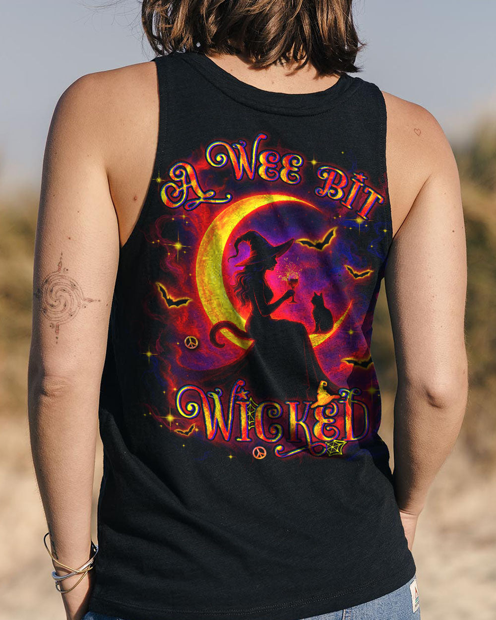 A WEE BIT WICKED HALLOWEEN ALL OVER PRINT - YHDU3006254