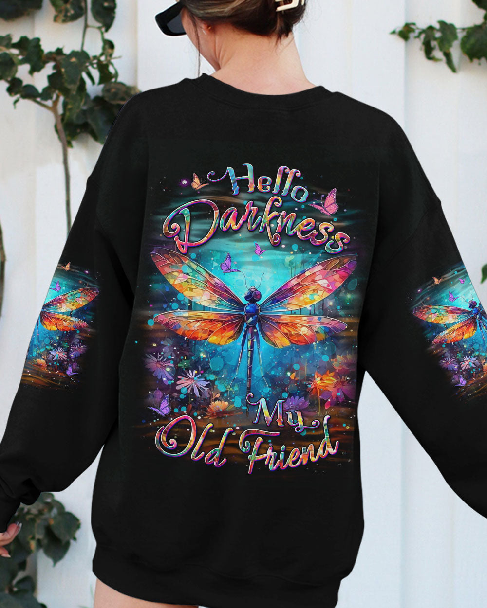 HELLO DARKNESS MY OLD FRIEND DRAGONFLY ALL OVER PRINT - YHDU3008242