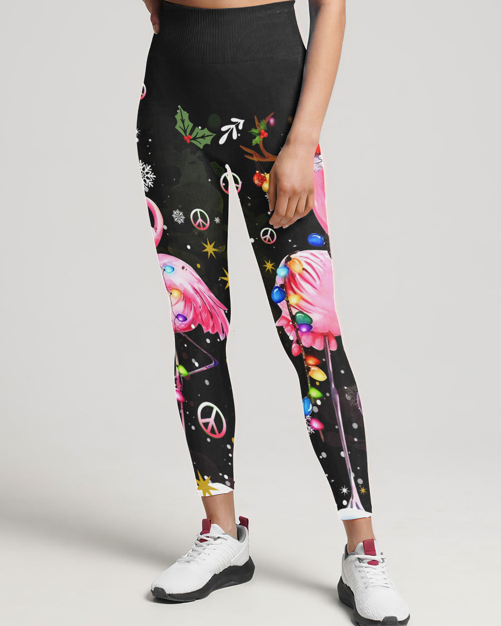 LET'S JINGLE AND FLAMINGLE CHRISTMAS ALL OVER PRINT - YHDU809232