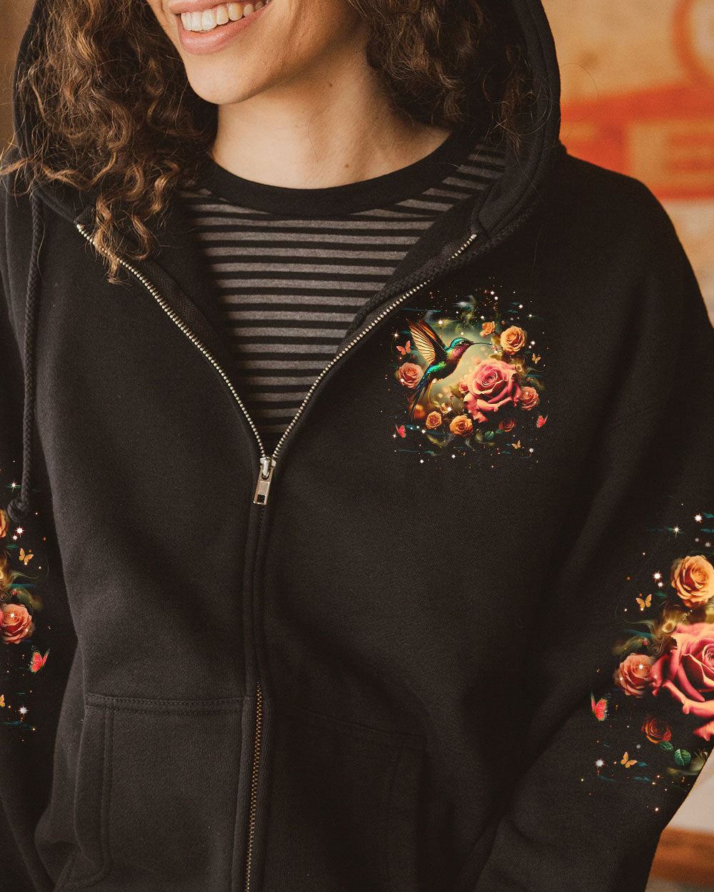 JUST BREATHE HUMMINGBIRD ALL OVER PRINT - YHHG0104251