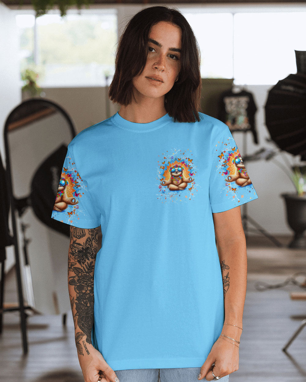 JUST BREATHE SLOTH ALL OVER PRINT - YHHG0108243