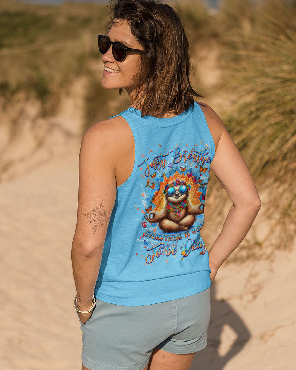 JUST BREATHE SLOTH ALL OVER PRINT - YHHG0108243