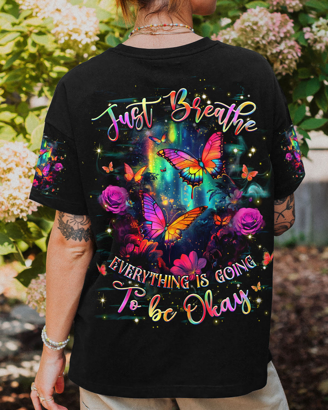 JUST BREATHE BUTTERFLY ALL OVER PRINT - YHHG0204253