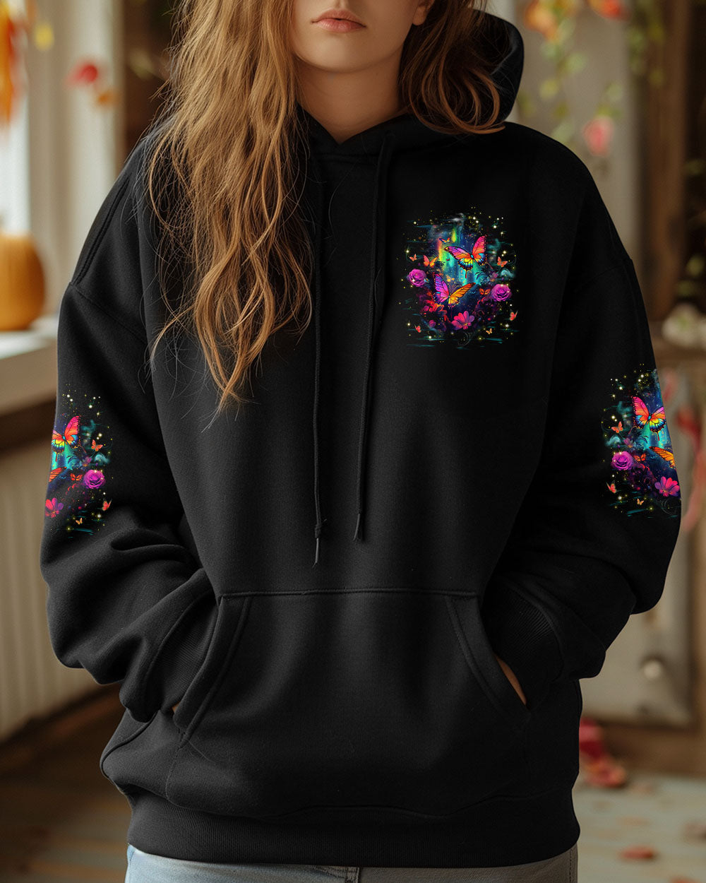 JUST BREATHE BUTTERFLY ALL OVER PRINT - YHHG0204253