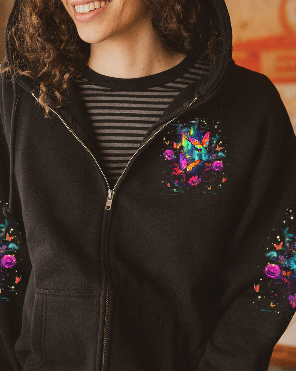JUST BREATHE BUTTERFLY ALL OVER PRINT - YHHG0204253