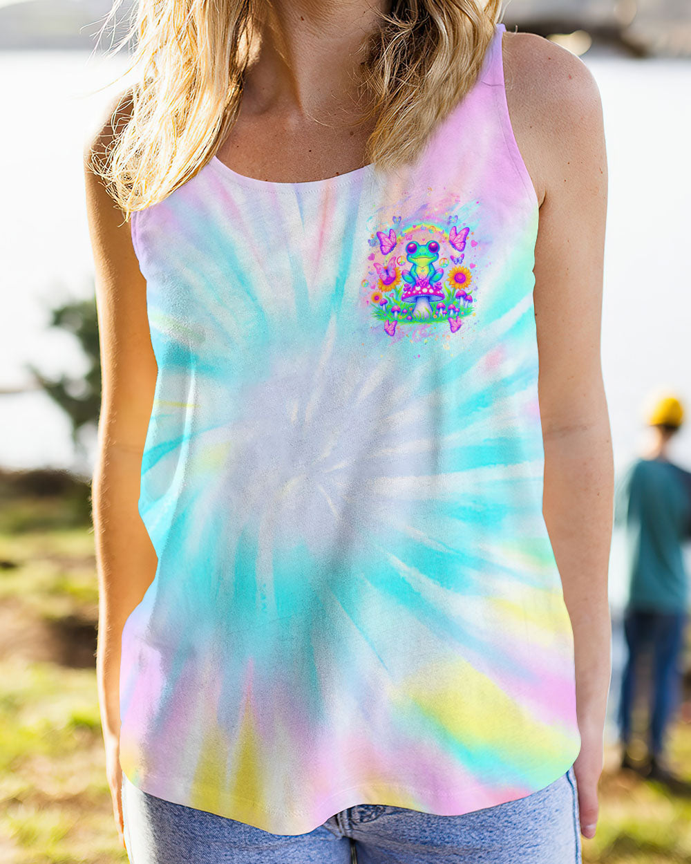 BE YOU THE WORLD WILL ADJUST FROG ALL OVER PRINT - YHHG0205241