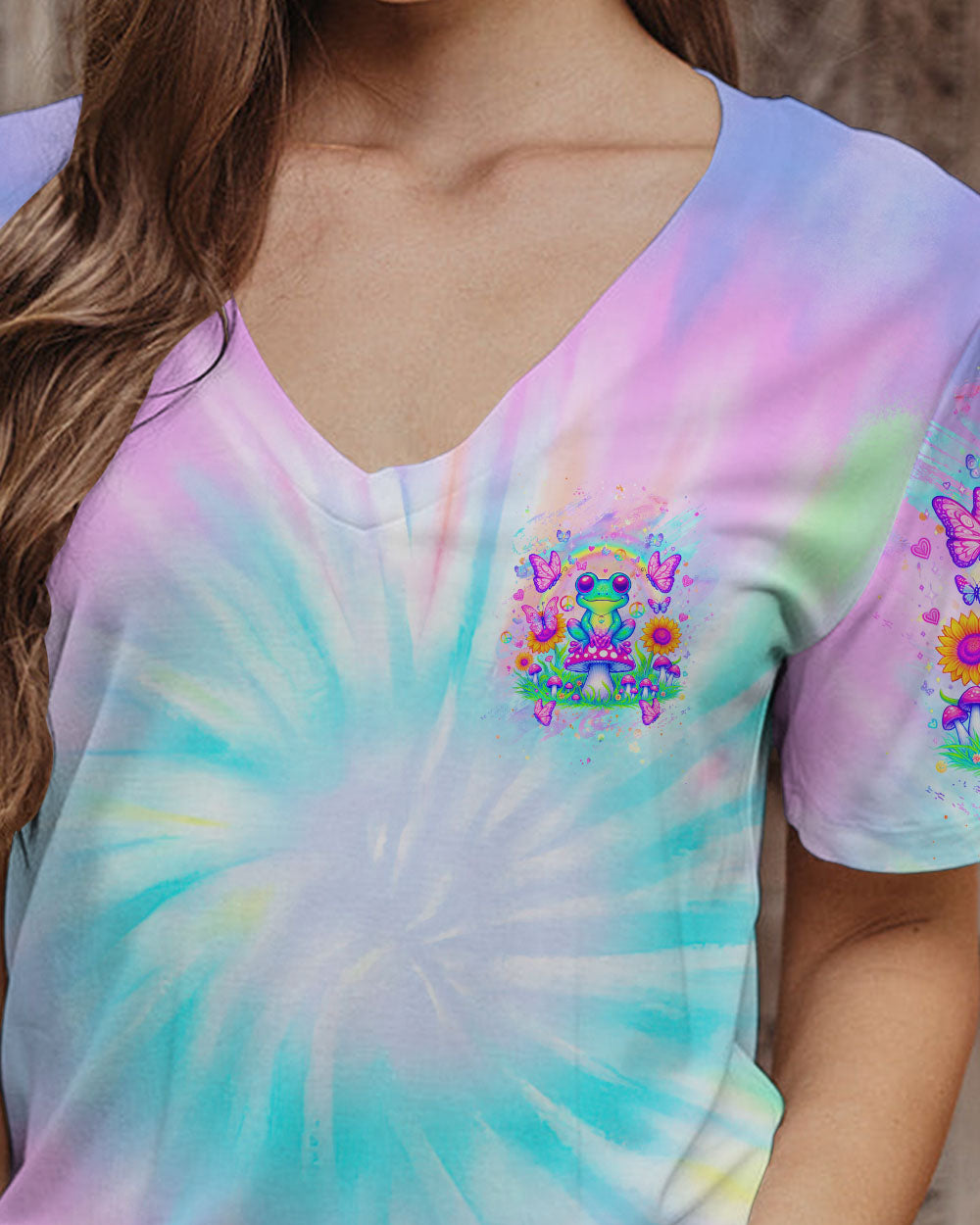 BE YOU THE WORLD WILL ADJUST FROG ALL OVER PRINT - YHHG0205241