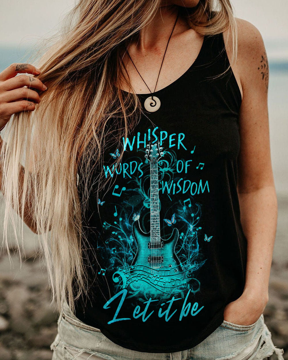 WHISPER WORDS OF WISDOM GUITAR ALL OVER PRINT - YHHG0206231