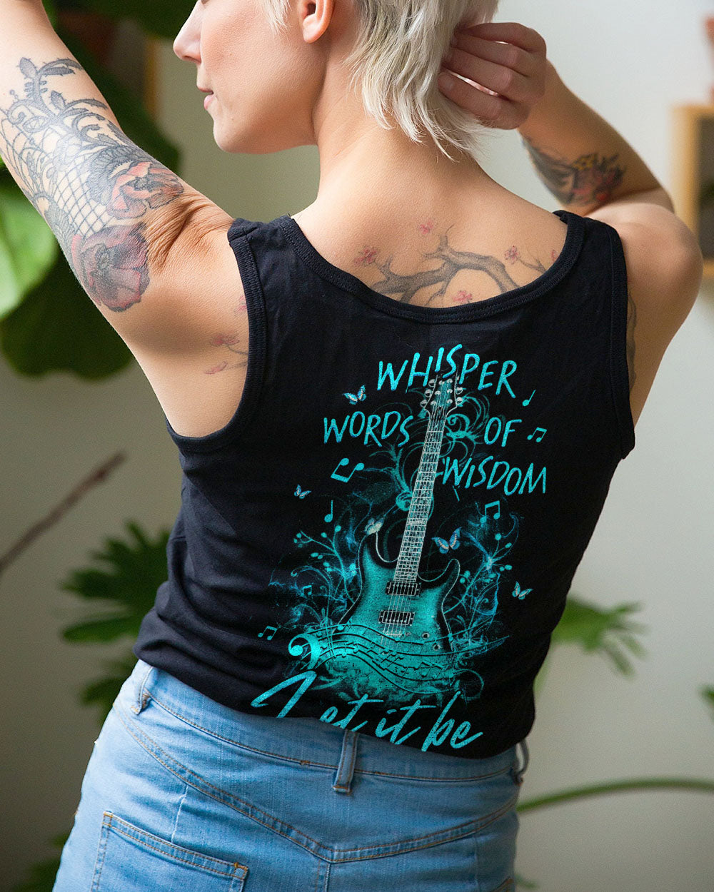WHISPER WORDS OF WISDOM GUITAR ALL OVER PRINT - YHHG0206231