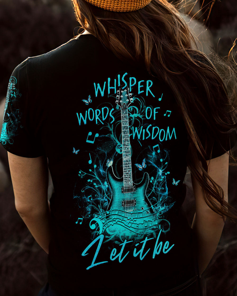 WHISPER WORDS OF WISDOM GUITAR ALL OVER PRINT - YHHG0206231
