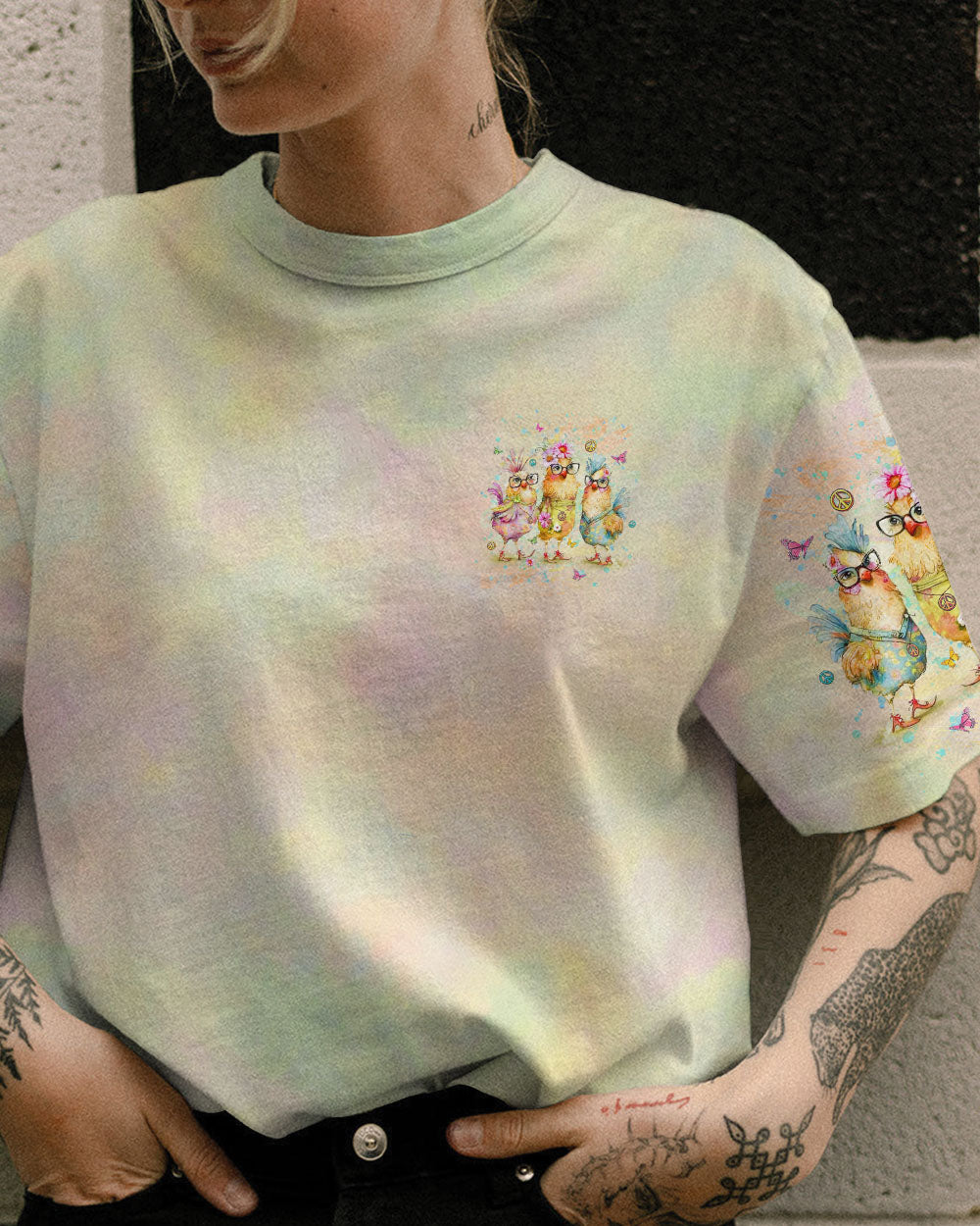 OLD HIPPIES DON'T DIE HIPPIE GRANDMAS ALL OVER PRINT - YHHG0207242