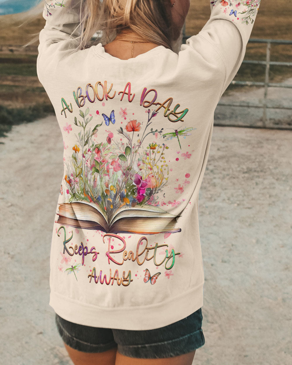 A BOOK A DAY KEEPS REALITY AWAY ALL OVER PRINT - YHHG0208234
