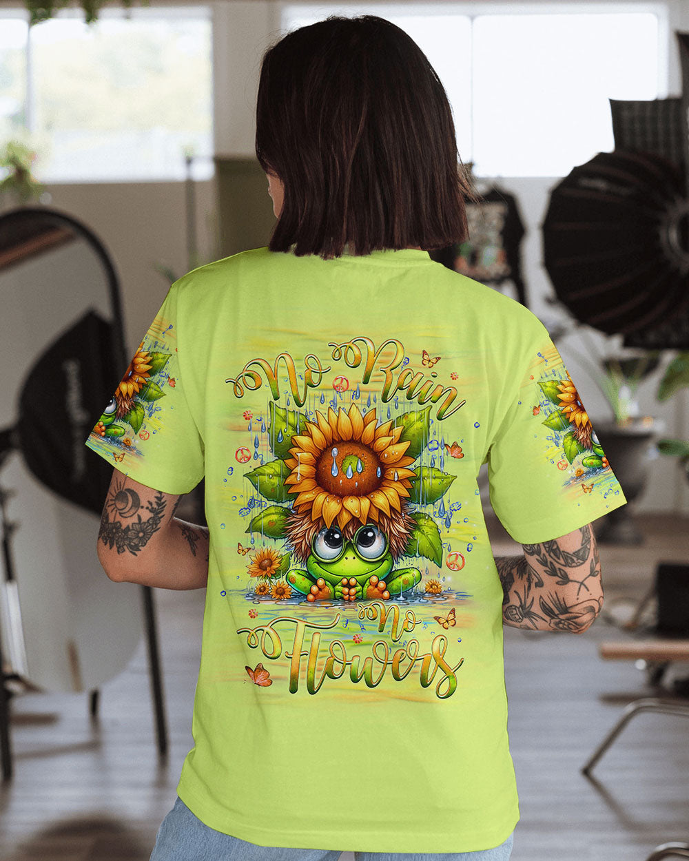 NO RAIN NO FLOWERS ALL OVER PRINT - YHHG0210241