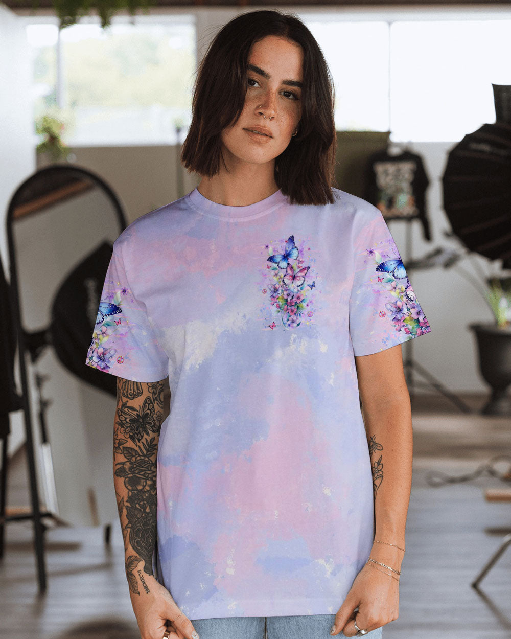 JUST BREATHE BUTTERFLY ALL OVER PRINT - YHHG0301252