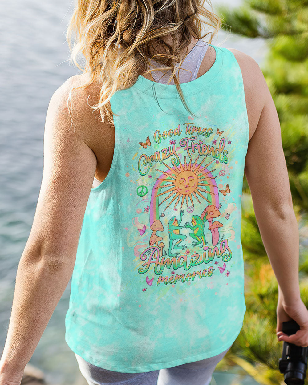 GOOD TIMES CRAZY FRIENDS FROG ALL OVER PRINT - YHHG0305243
