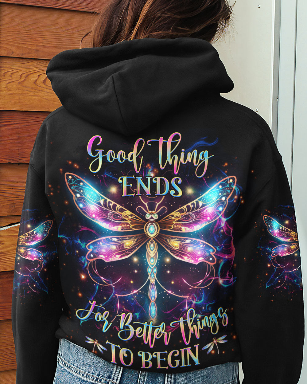 GOOD THING ENDS FOR BETTER THINGS TO BEGIN ALL OVER PRINT - YHHG0407232