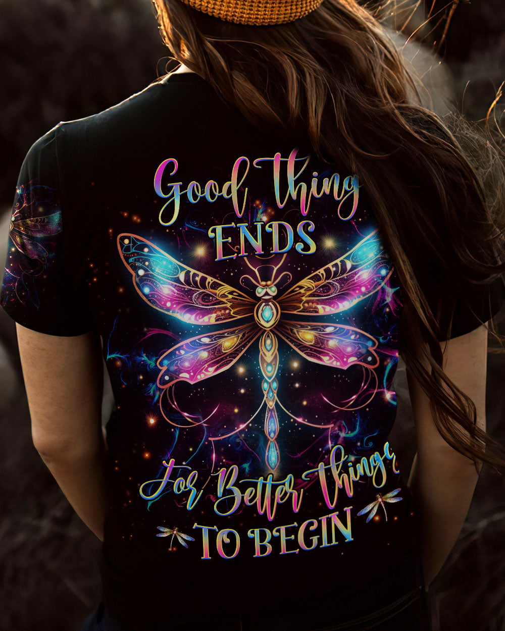 GOOD THING ENDS FOR BETTER THINGS TO BEGIN ALL OVER PRINT - YHHG0407232