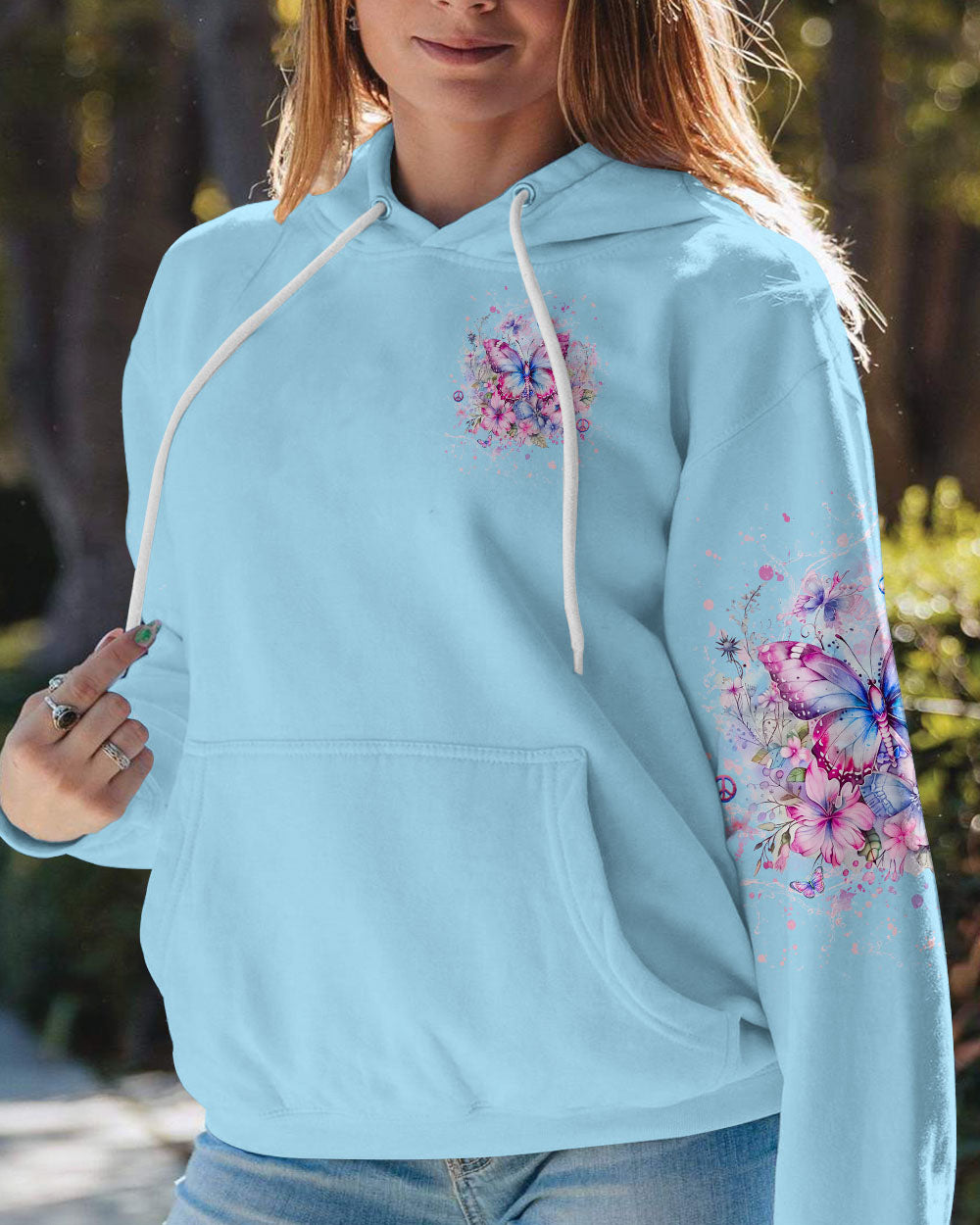 JUST BREATHE BUTTERFLY ALL OVER PRINT - YHHG0407243