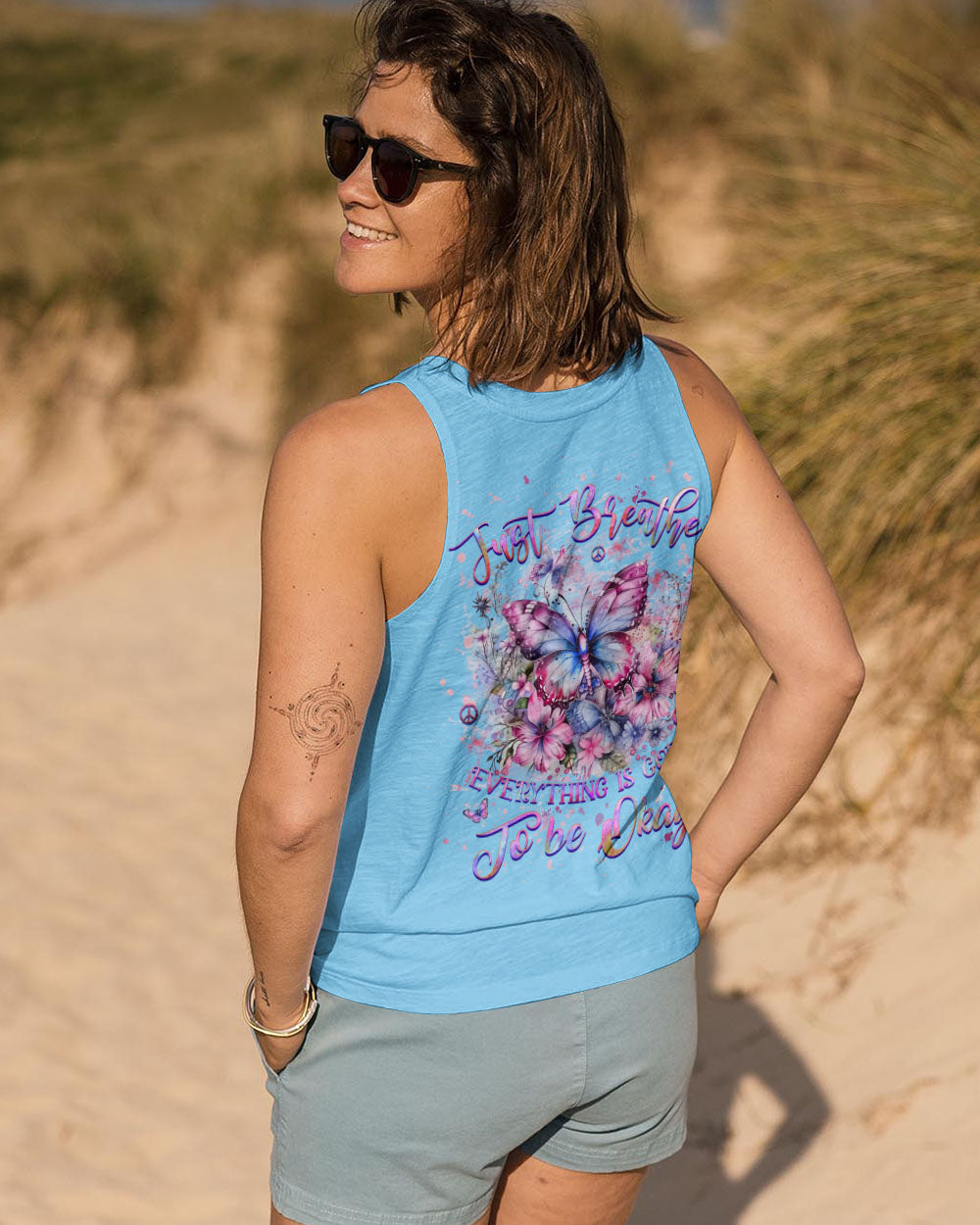 JUST BREATHE BUTTERFLY ALL OVER PRINT - YHHG0407243