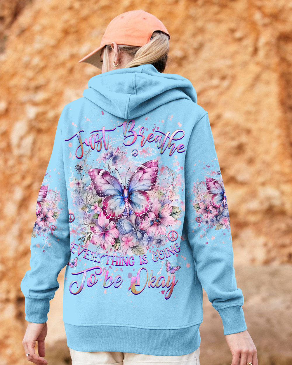 JUST BREATHE BUTTERFLY ALL OVER PRINT - YHHG0407243