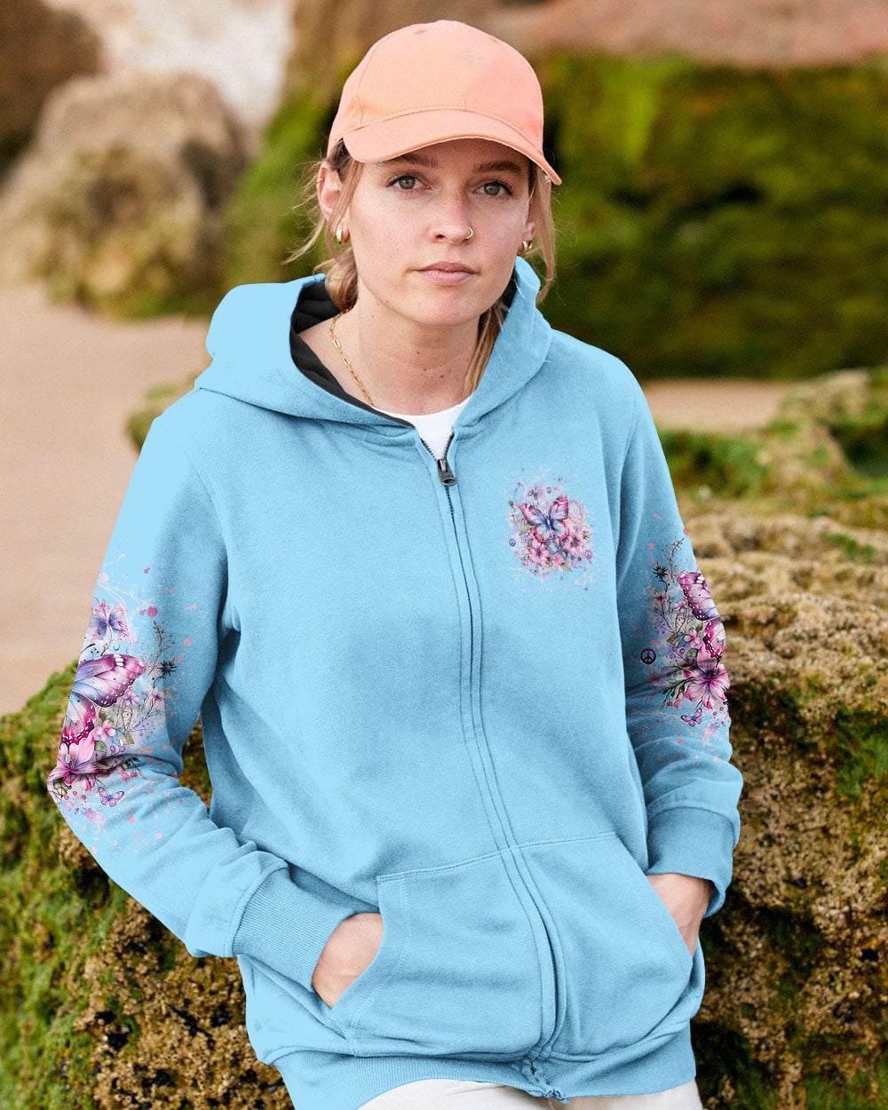 JUST BREATHE BUTTERFLY ALL OVER PRINT - YHHG0407243