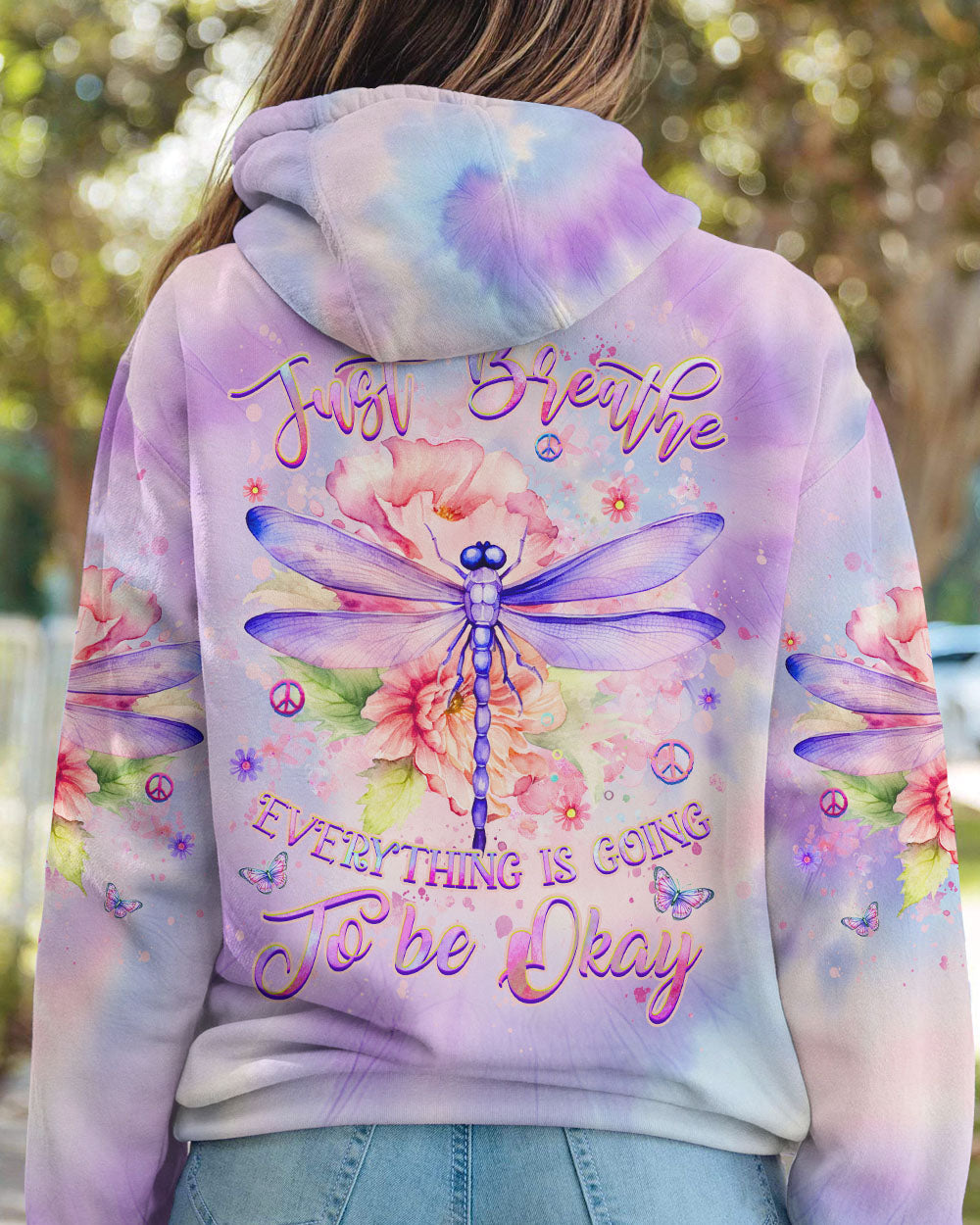 JUST BREATHE DRAGONFLY ALL OVER PRINT - YHHG0507241