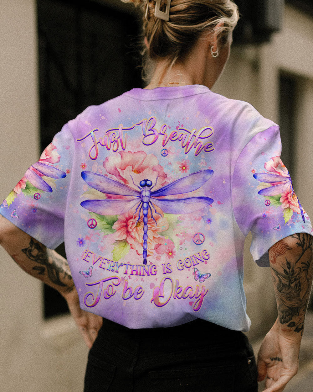 JUST BREATHE DRAGONFLY ALL OVER PRINT - YHHG0507241