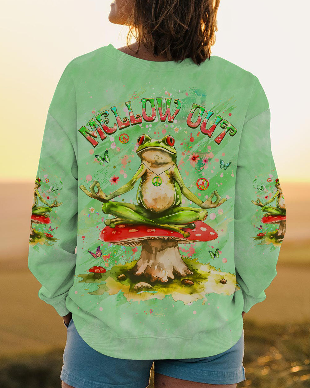 MELLOW OUT FROG ALL OVER PRINT - YHHG0508241