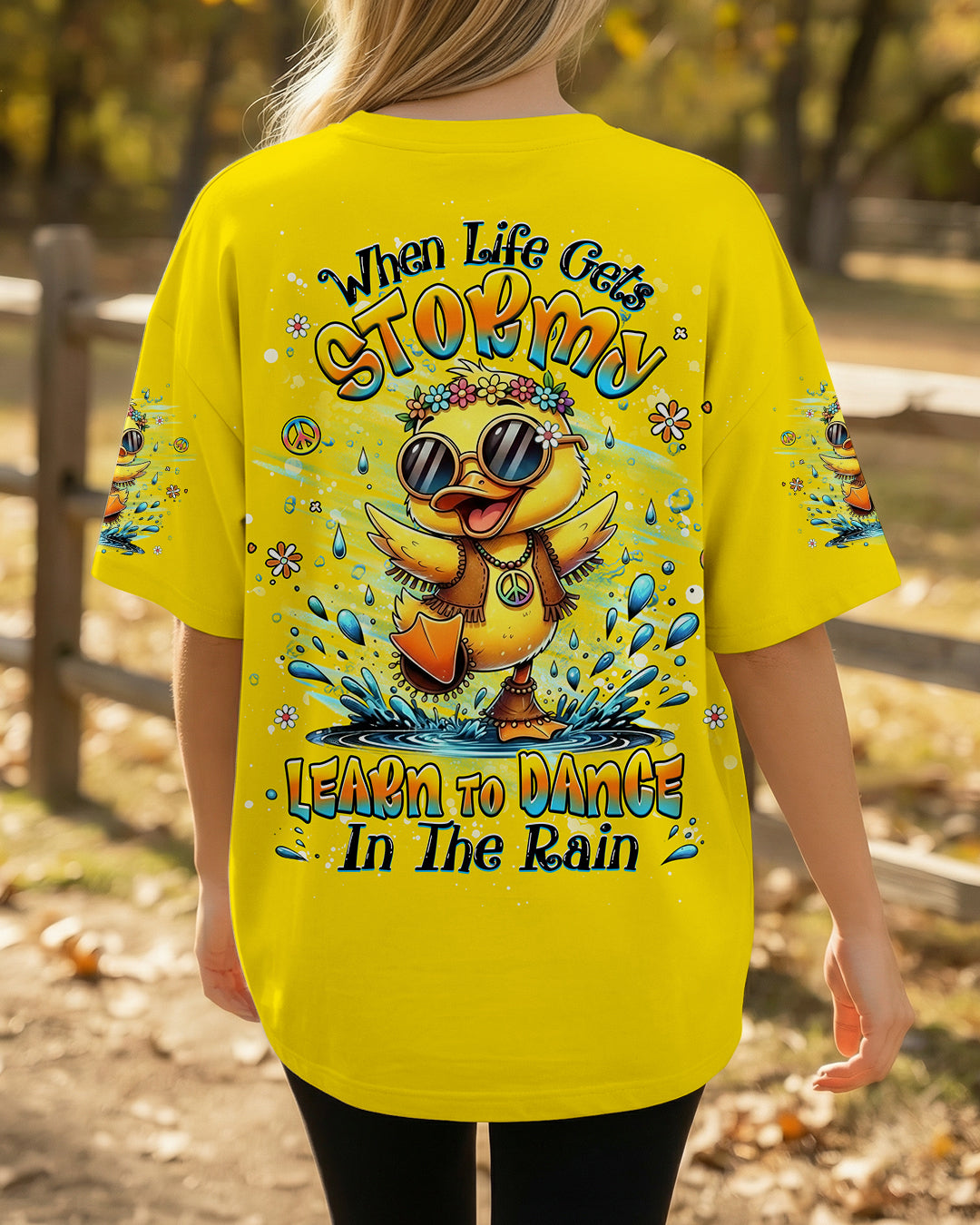 DANCE IN THE RAIN DUCK ALL OVER PRINT - YHHG0601263