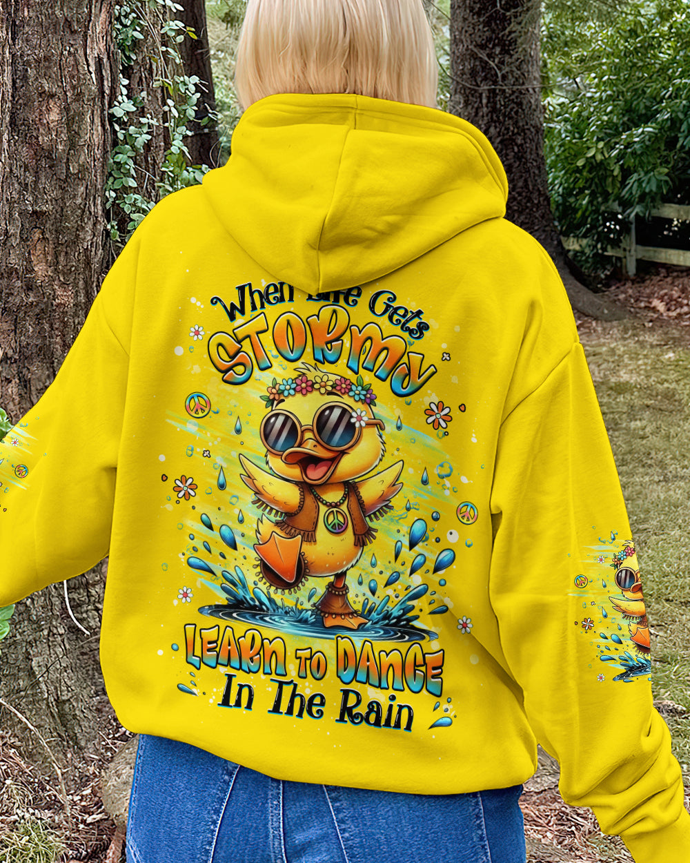 DANCE IN THE RAIN DUCK ALL OVER PRINT - YHHG0601263
