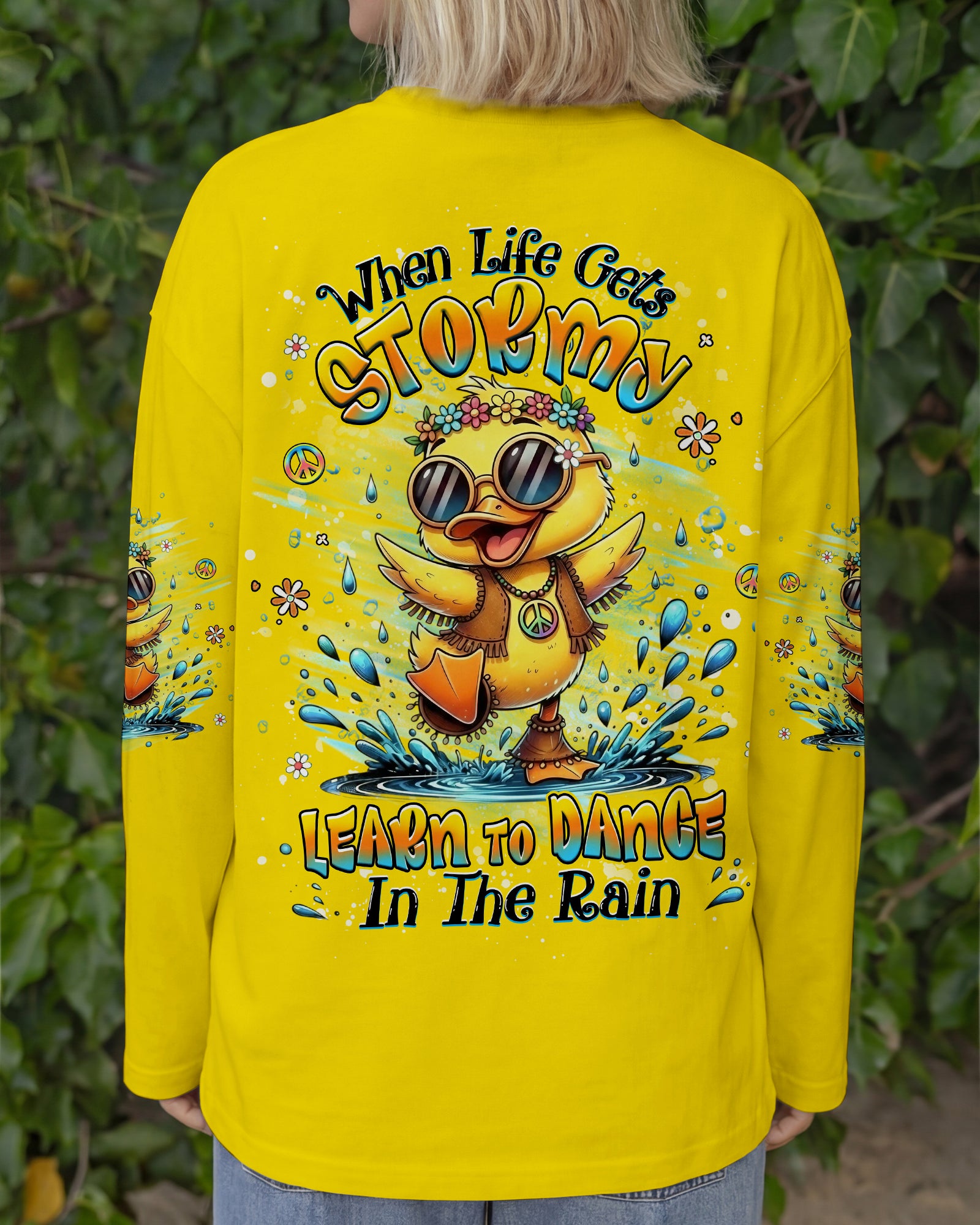 DANCE IN THE RAIN DUCK ALL OVER PRINT - YHHG0601263