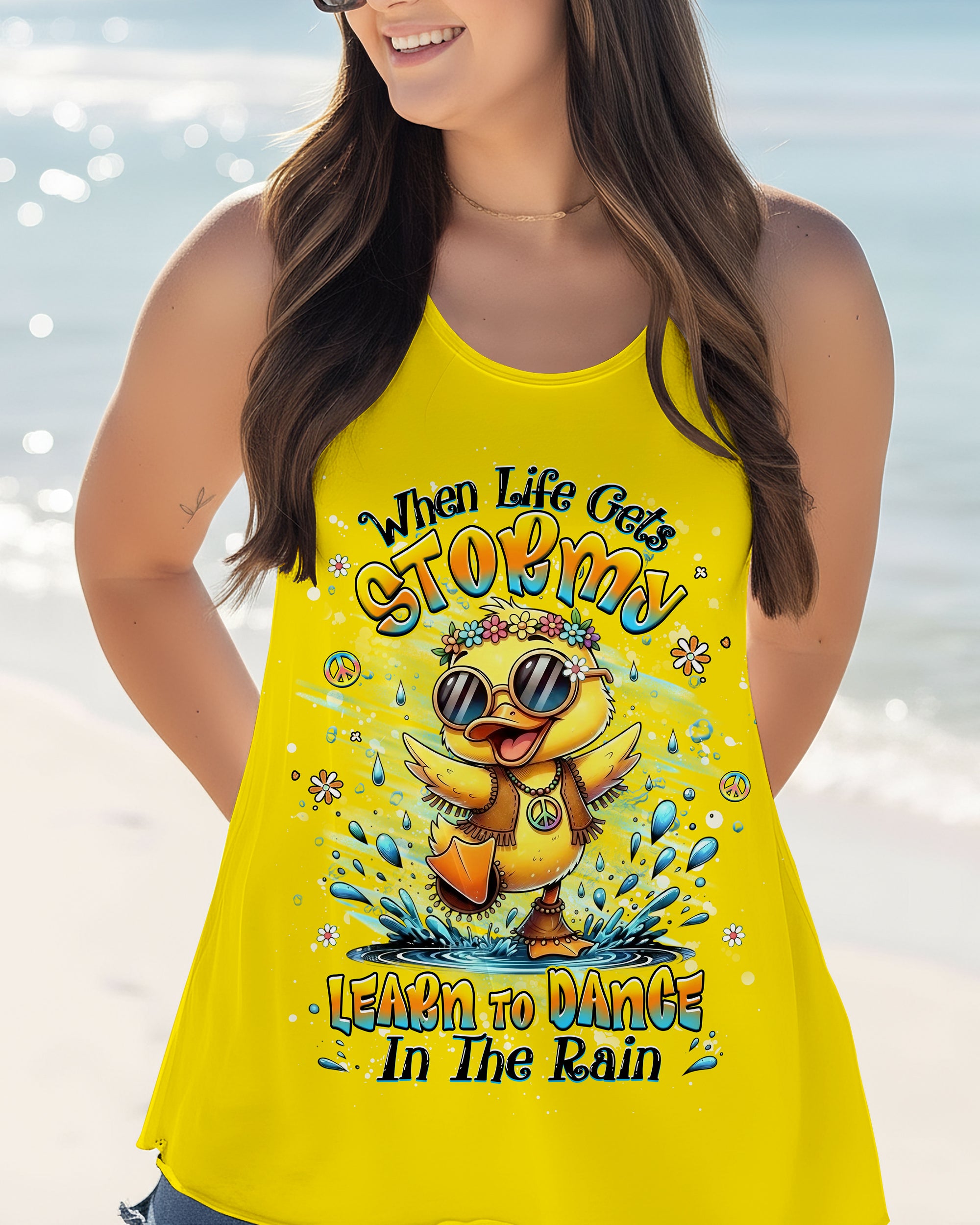 DANCE IN THE RAIN DUCK ALL OVER PRINT - YHHG0601263